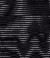 Cremieux Blue Label Cotton Interlock Striped Short Sleeve Polo Shirt