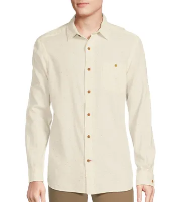 Cremieux Blue Label Donegal Nepped Twill Long-Sleeve Woven Shirt