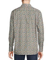 Cremieux Blue Label Down East Collection Floral Print Long Sleeve Woven Shirt