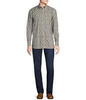 Cremieux Blue Label Down East Collection Floral Print Long Sleeve Woven Shirt