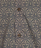 Cremieux Blue Label Down East Collection Geo Print Long Sleeve Woven Shirt