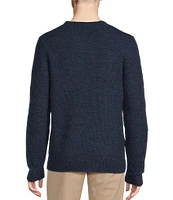 Cremieux Blue Label Down East Collection Honeycomb Wool Sweater