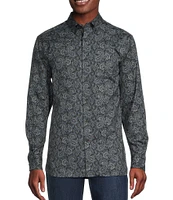 Cremieux Blue Label Down East Collection Paisley Print Long Sleeve Woven Shirt