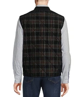 Cremieux Blue Label Down East Collection Plaid Quilted Full-Zip Vest