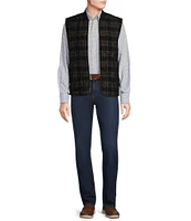 Cremieux Blue Label Down East Collection Plaid Quilted Full-Zip Vest