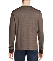 Cremieux Blue Label Down East Collection Stripe Long Sleeve Henley Shirt