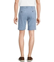 Cremieux Blue Label Flat Front Madison Chambray Denim 9#double; Inseam Shorts