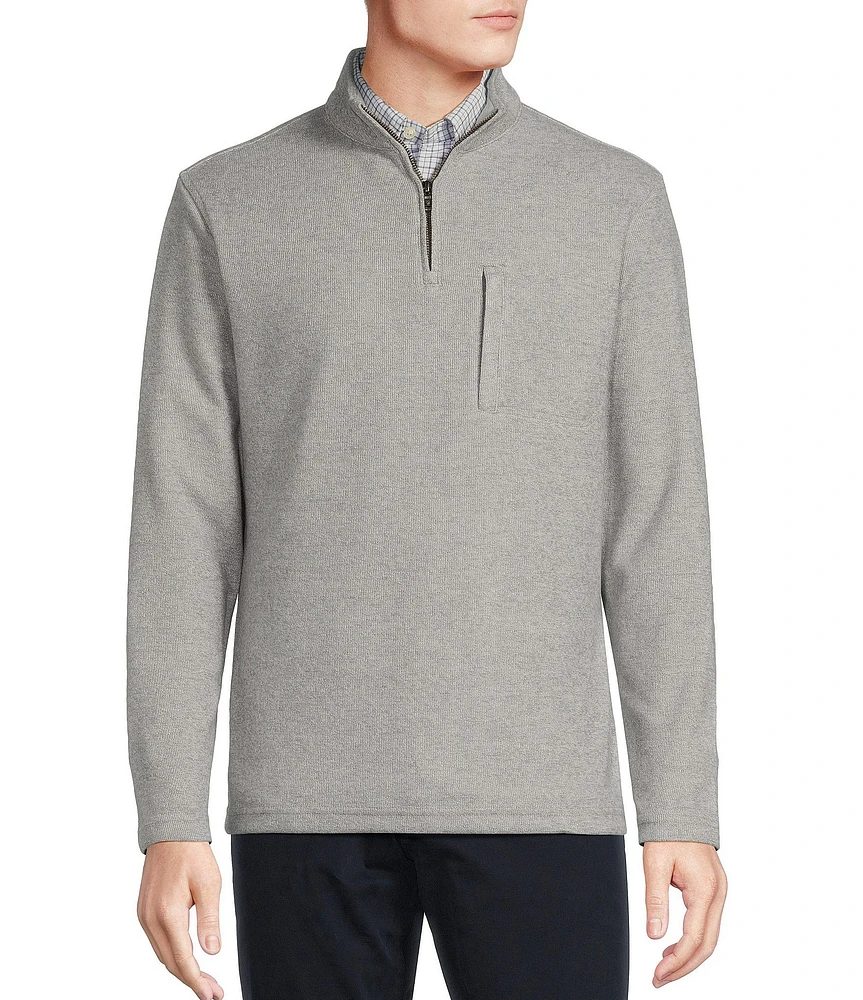 Cremieux Blue Label Fleece Quarter-Zip Sweater