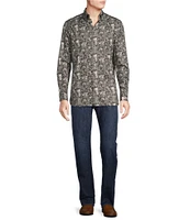 Cremieux Blue Label Floral Print Long Sleeve Woven Shirt