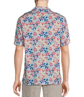 Cremieux Blue Label Floral Printed Rayon Short Sleeve Woven Camp Shirt