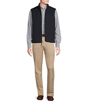 Cremieux Blue Label Hybrid Knit Reversible Full-Zip Vest