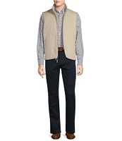 Cremieux Blue Label Hybrid Knit Reversible Full-Zip Vest