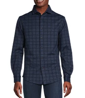 Cremieux Blue Label Jacquard Coatfront Knit Shirt