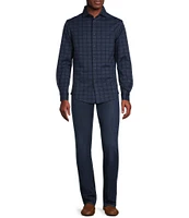 Cremieux Blue Label Jacquard Coatfront Knit Shirt