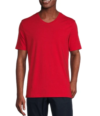 Cremieux Blue Label Jersey Knit Short Sleeve V-Neck T-Shirt