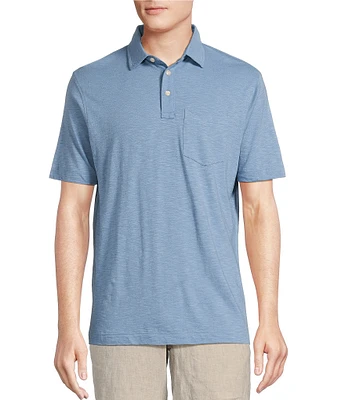 Cremieux Blue Label Key West Collection Solid Short Sleeve Polo Shirt