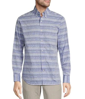 Cremieux Blue Label Key West Collection Stripe Long Sleeve Woven Shirt