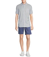 Cremieux Blue Label Lightweight Oxford Plaid Short Sleeve Woven Shirt