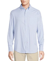 Cremieux Blue Label Long Sleeve Button Down Check Oxford Woven Shirt