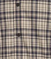 Cremieux Blue Label Long Sleeve Button Down Mid Plaid Heather Twill Woven Shirt