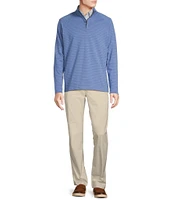 Cremieux Blue Label Long Sleeve Quarter Zip Stripe Pullover