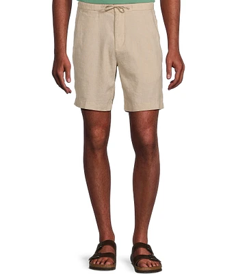Cremieux Blue Label Madison Classic Fit Linen 8#double; Inseam Shorts