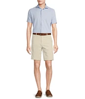 Cremieux Blue Label Madison Fit Flat Front Performance Stretch 9#double; Inseam Shorts