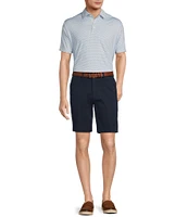 Cremieux Blue Label Madison Relaxed Fit Flat Front Comfort Stretch 9#double; Inseam Shorts