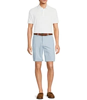 Cremieux Blue Label Madison Relaxed Fit Flat Front Comfort Stretch 9#double; Inseam Shorts