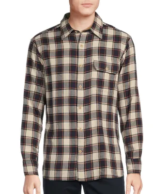 Cremieux Blue Label Medium Plaid Vintage Twill Long-Sleeve Woven Shirt