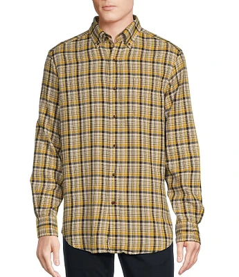 Cremieux Blue Label Medium Plaid Washed Flannel Long Sleeve Woven Shirt