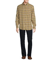 Cremieux Blue Label Medium Plaid Washed Flannel Long Sleeve Woven Shirt