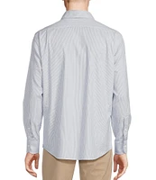 Cremieux Blue Label Micro-Stripe Oxford Long Sleeve Woven Shirt