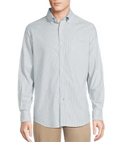 Cremieux Blue Label Micro-Stripe Oxford Long Sleeve Woven Shirt