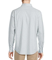 Cremieux Blue Label Micro-Stripe Oxford Long Sleeve Woven Shirt
