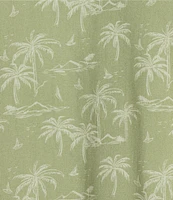 Cremieux Blue Label Palm Print Short Sleeve Woven Camp Shirt