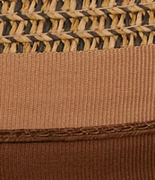 Cremieux Blue Label Paper Braid with Two-Tone Ribbon Fedora Hat