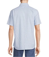 Cremieux Blue Label Patchwork Lightweight Oxford Short Sleeve Woven Shirt