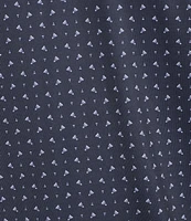 Cremieux Blue Label Performance Stretch Badminton Print Short Sleeve Polo Shirt