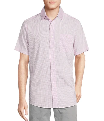 Cremieux Blue Label Performance Stretch Check Short Sleeve Woven Shirt