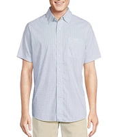 Cremieux Blue Label Performance Stretch Check Short Sleeve Woven Shirt