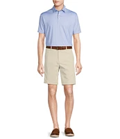 Cremieux Blue Label Performance Stretch Crab Print Short Sleeve Polo Shirt