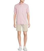 Cremieux Blue Label Performance Stretch Drink Print Short Sleeve Woven Shirt