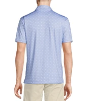 Cremieux Blue Label Performance Stretch Golf Cart Print Short Sleeve Polo Shirt