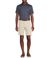 Cremieux Blue Label Performance Stretch Pickleball Print Short Sleeve Polo Shirt