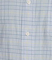 Cremieux Blue Label Performance Stretch Plaid Seersucker Short Sleeve Woven Shirt