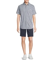Cremieux Blue Label Performance Stretch Plaid Short Sleeve Woven Shirt