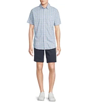 Cremieux Blue Label Performance Stretch Plaid Short Sleeve Woven Shirt
