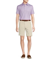 Cremieux Blue Label Performance Stretch Seashell Print Short Sleeve Polo Shirt