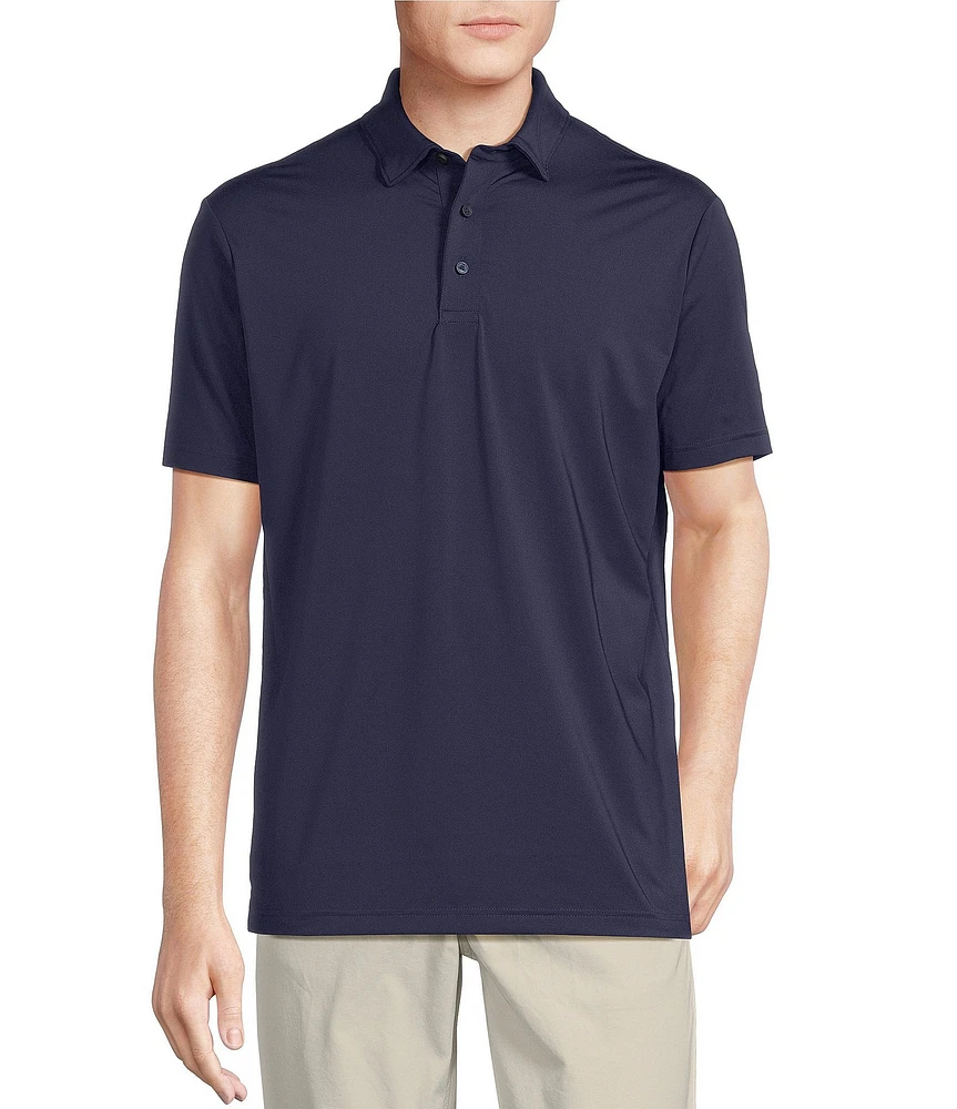 Cremieux Blue Label Performance Stretch Solid Short Sleeve Polo Shirt